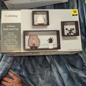 3 piece wall shelf